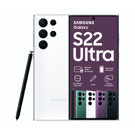Samsung Galaxy S22 Ultra 5G 256GB Dual Sim - Phantom White